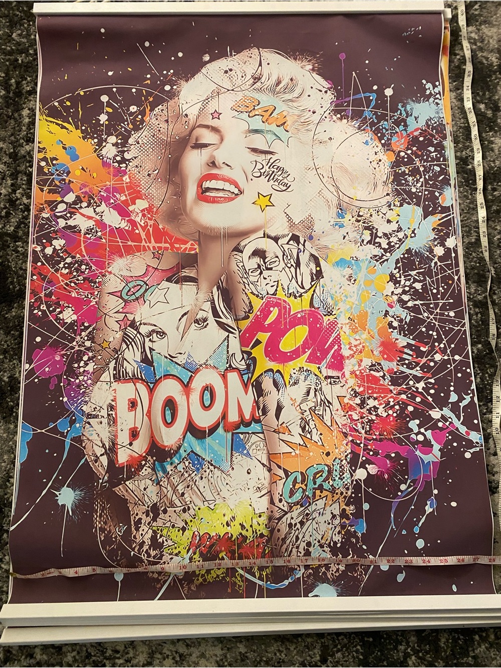 Pop Art Marilyn Boom Graphic Canvas Print 40” 28”